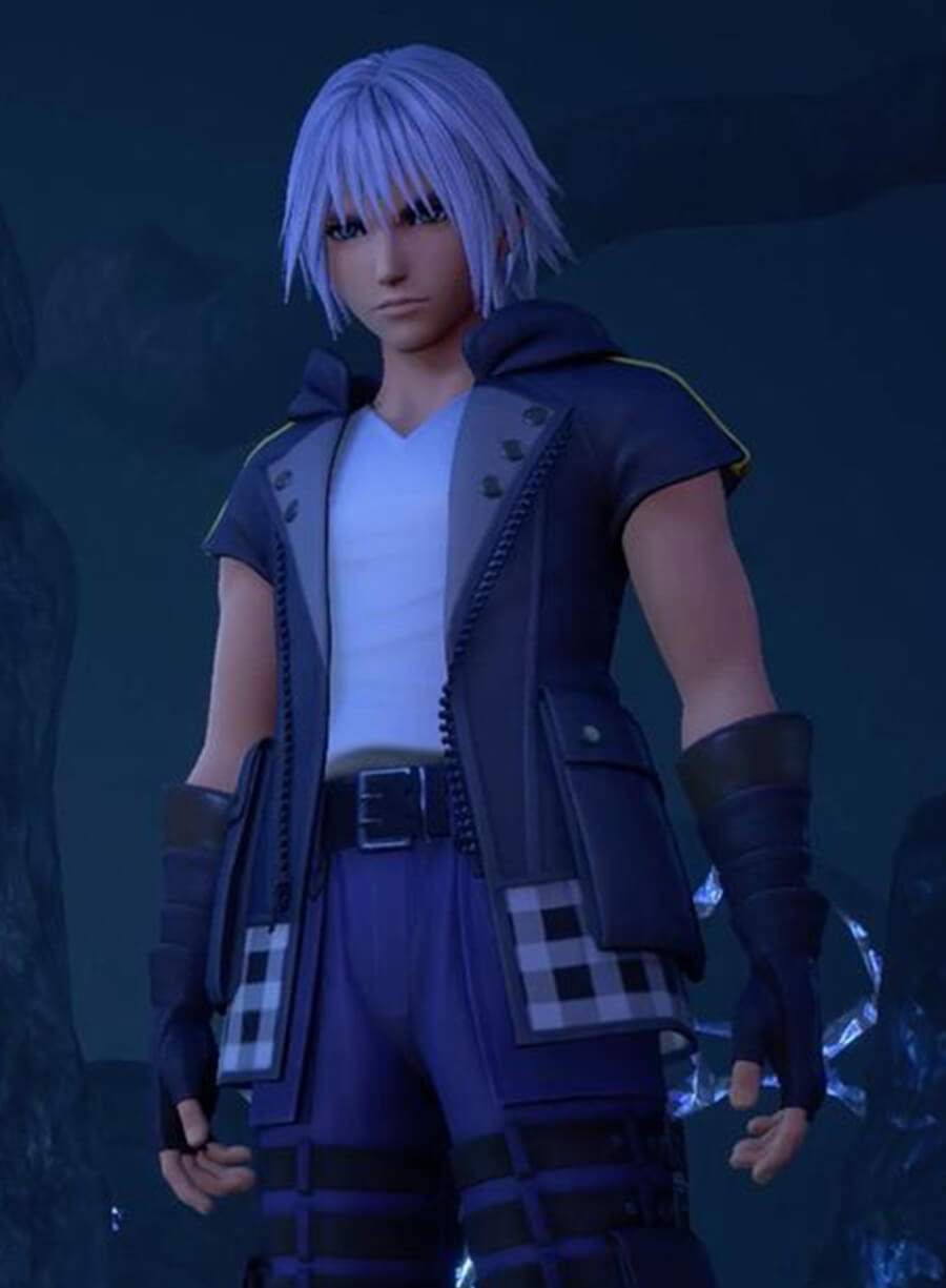 Harpoon Riku Inspired Black Hooded Jacket - Kingdom Hearts III Style