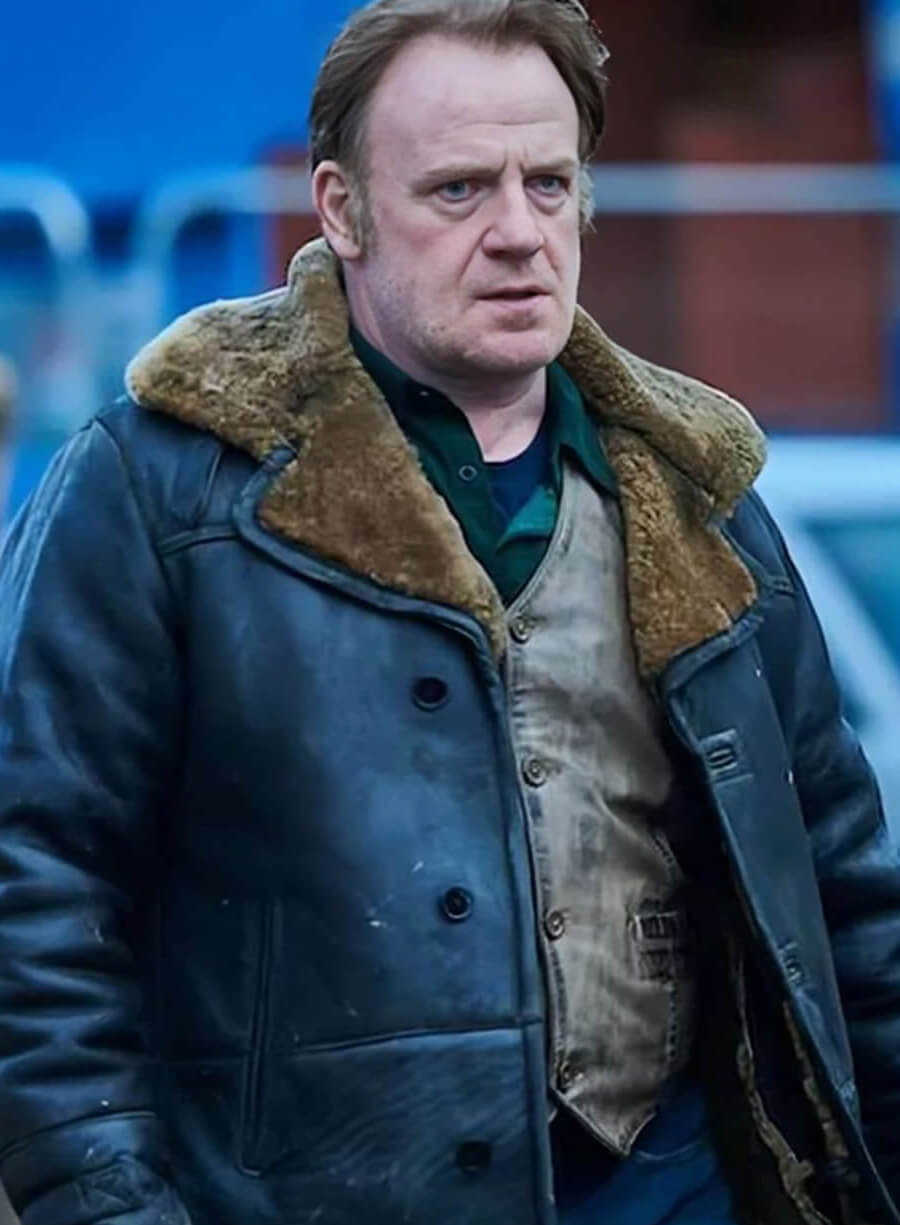 Harpoon Kinney Edwards Inspired Brown Coat - Mark Lewis Jones Style