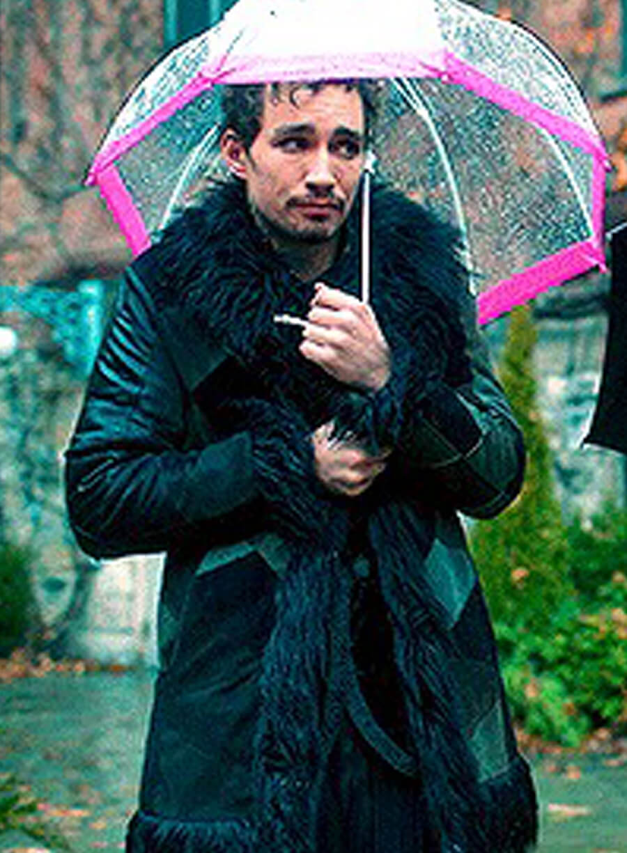 Harpoon Robert Sheehan Inspired Black Coat - The Umbrella Academy Style