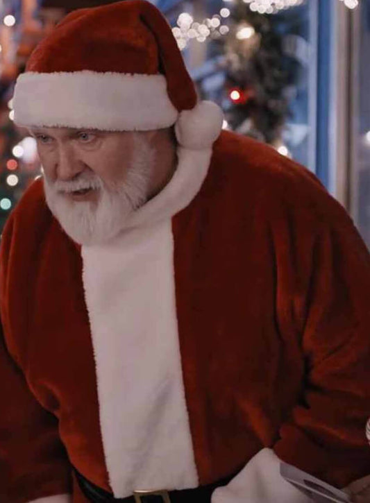 Harpoon Kris Kringle Inspired Red Wool Fabric Coat - Everything Christmas 2023 Style
