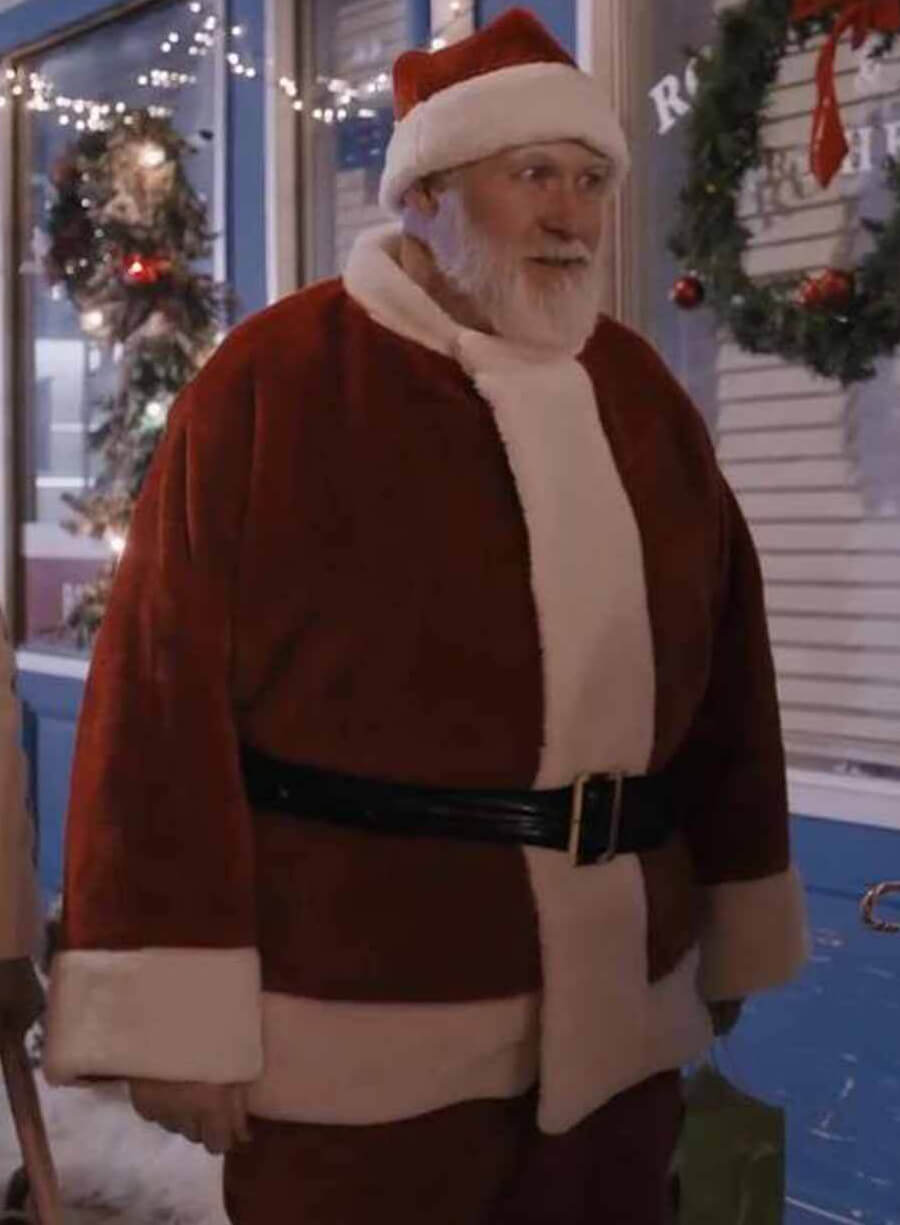 Harpoon Kris Kringle Inspired Red Wool Fabric Coat - Everything Christmas 2023 Style