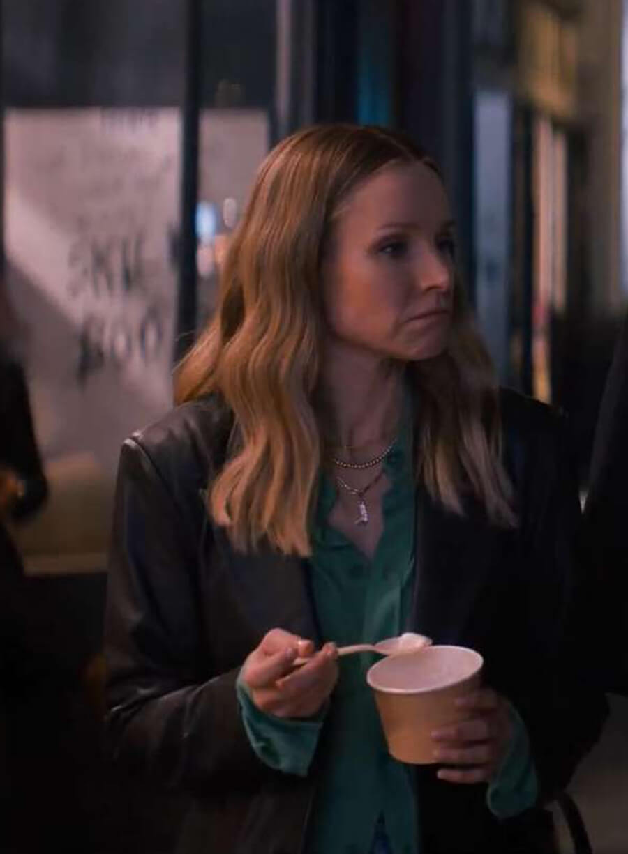 Harpoon Kristen Bell Inspired Black Real Leather Leather Jacket - Nobody Wants This Style