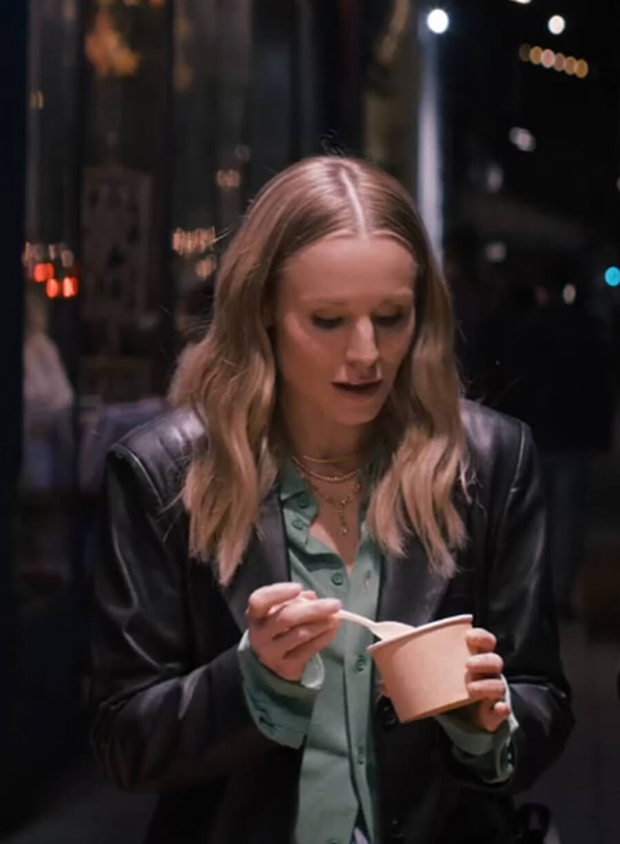 Harpoon Joanne Inspired Black Real Leather Leather Jacket - Veronica Mars Style
