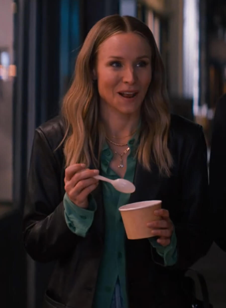 Harpoon Joanne Inspired Black Real Leather Leather Jacket - Veronica Mars Style