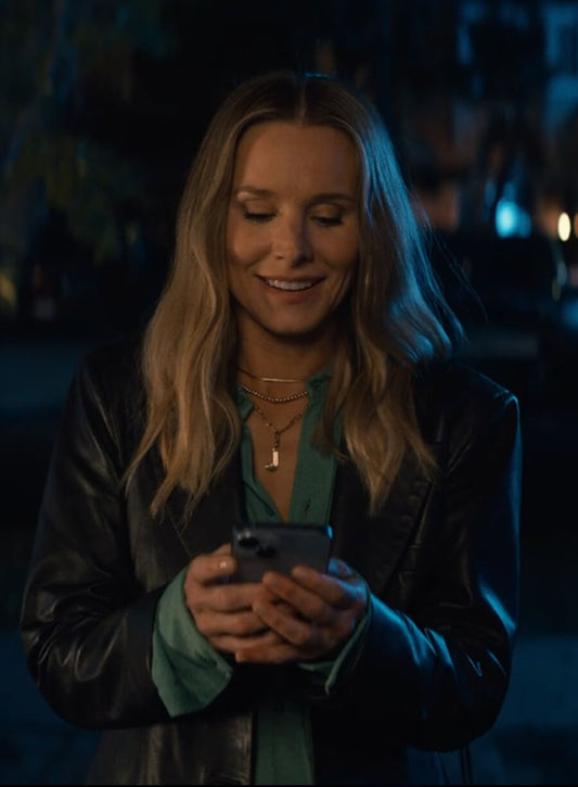 Harpoon Joanne Inspired Black Real Leather Leather Jacket - Veronica Mars Style