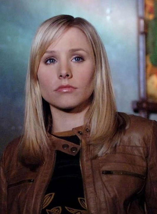 Harpoon Veronica Mars Inspired Brown Real Leather Leather Jacket
