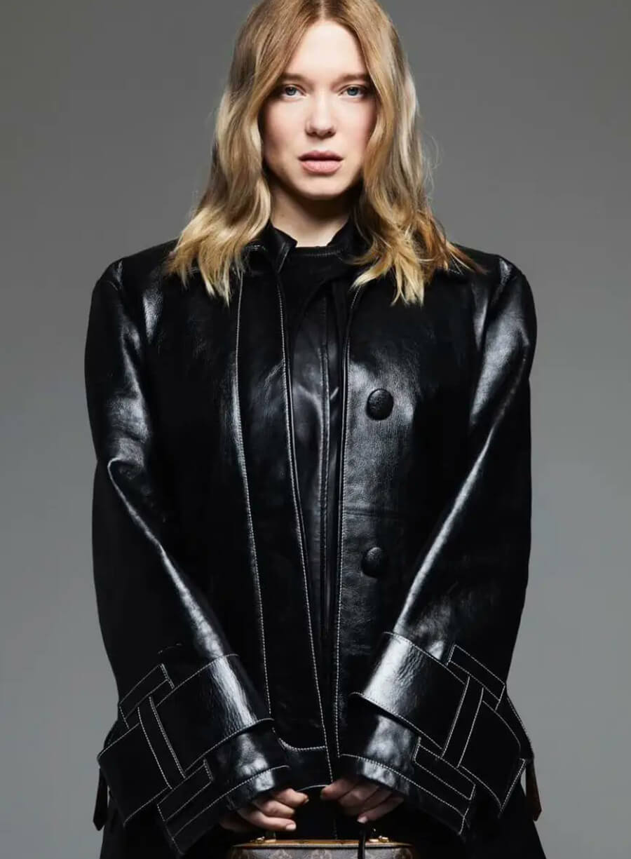 Harpoon L�a Seydoux Inspired Black Coat