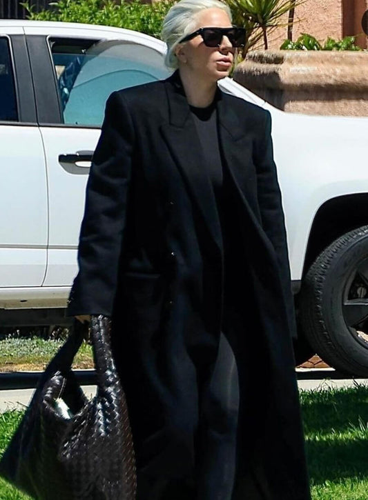 Harpoon Lady Gaga Inspired Black Wool Coat