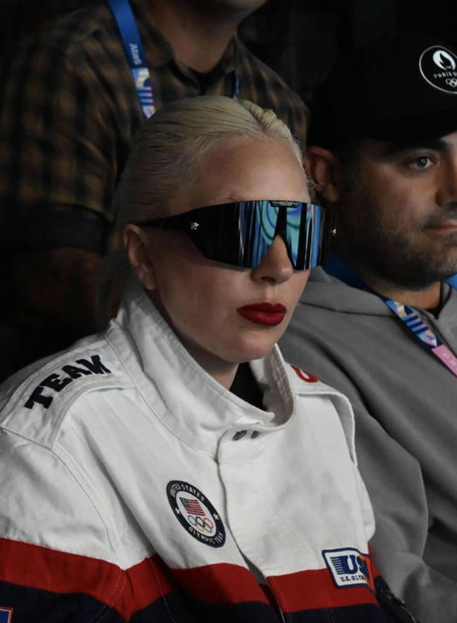 Harpoon Lady Gaga Paris Olympics USA Inspired Multi-Color Cotton Fabric Cotton Jacket