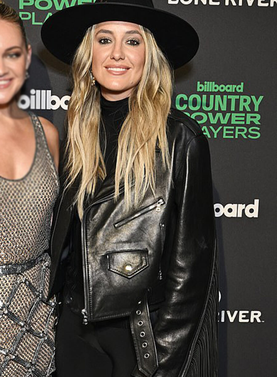 Harpoon Lainey Wilson Inspired Black Leather Jacket - Country Power Players 2024 Style