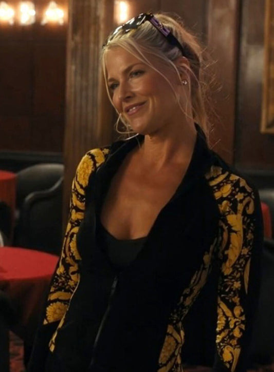Harpoon Angela Norris Inspired Black and Yellow Leather Jacket - Landman Style