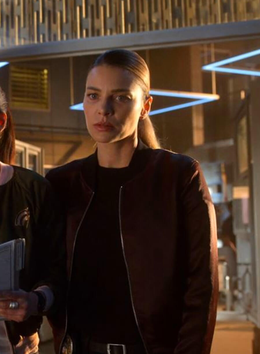 Harpoon Chloe Decker Inspired Brown Bomber Jacket - Lucifer S04 Style