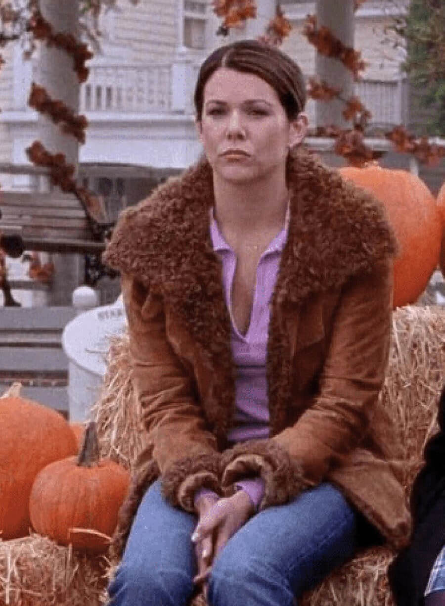 Harpoon Lorelai Gilmore Inspired Brown Leather Jacket - Gilmore Girls Style