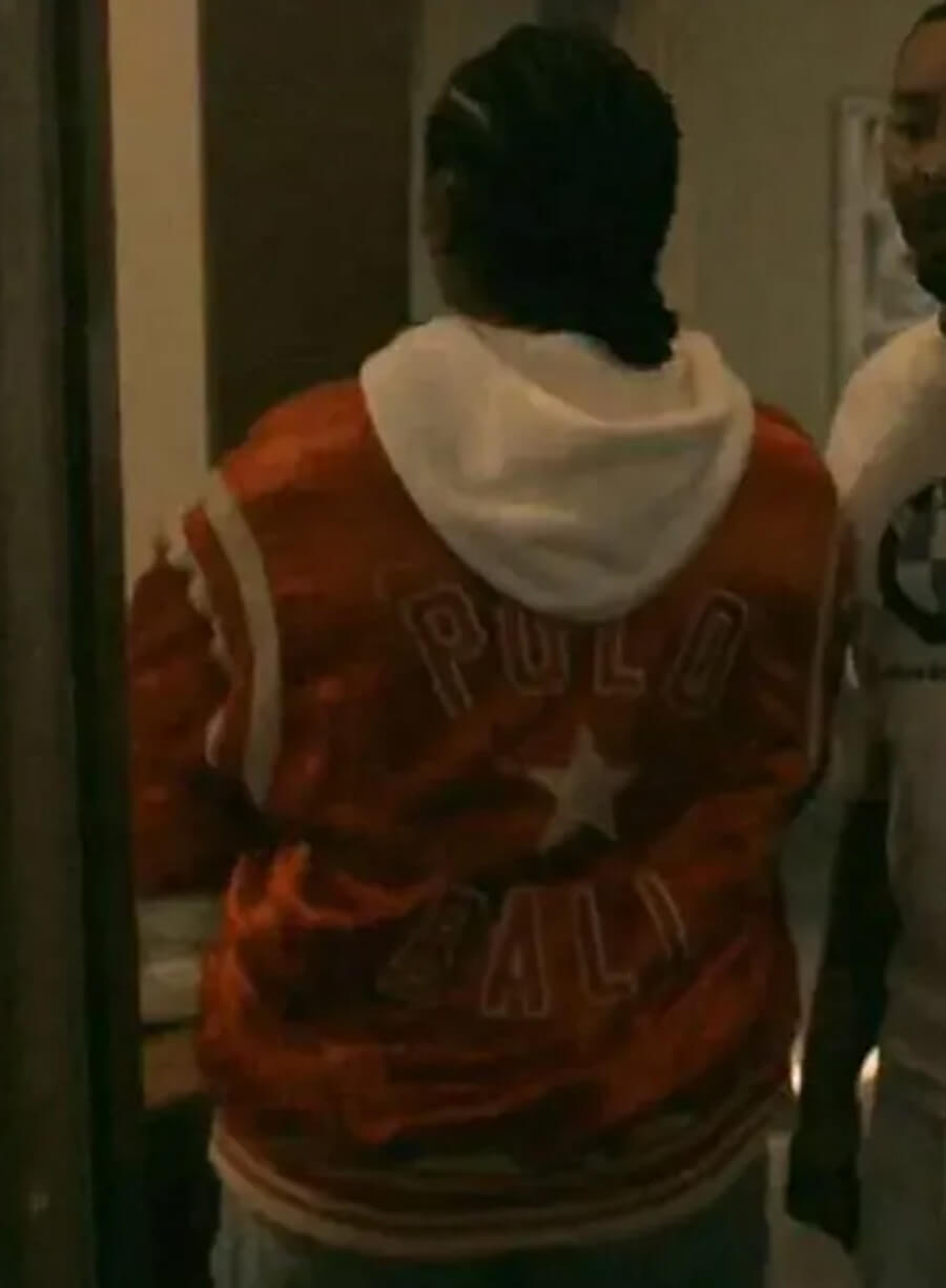 Harpoon Laverne Thomas Inspired Orange Leather Jacket - Power Book III Raising Kanan Style
