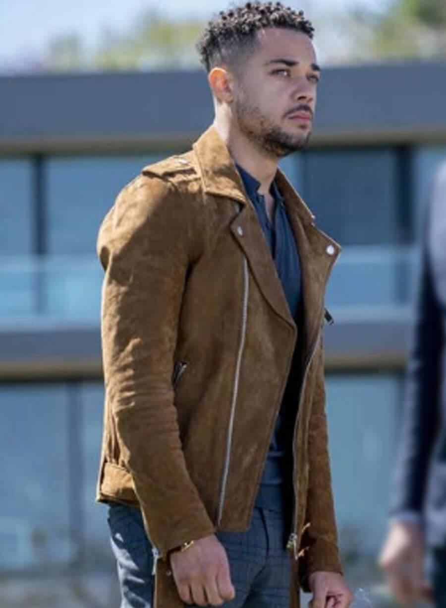 Harpoon Richie Wheatley Inspired Brown Biker Jacket - Law & Order Organized Crime Style