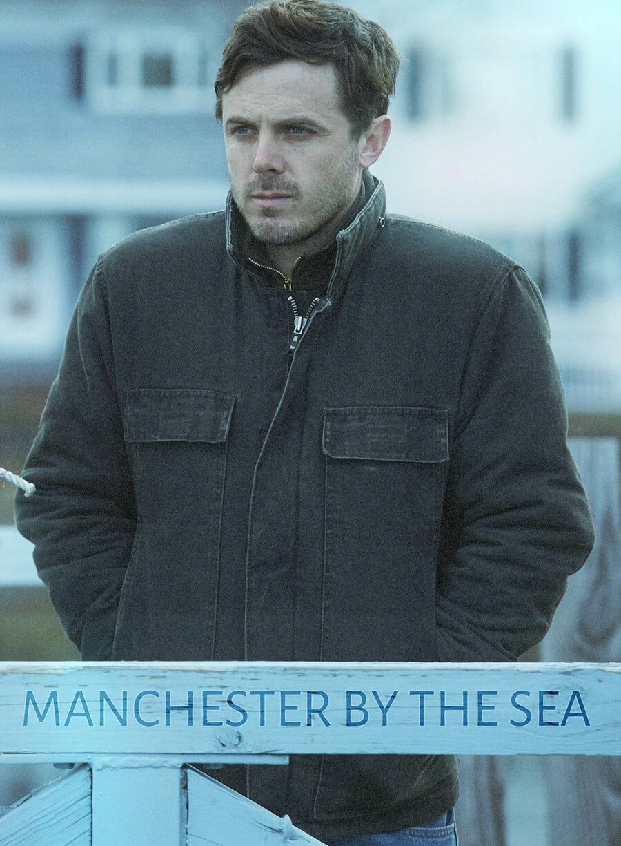 Harpoon Lee Chandler Inspired Black Leather Jacket - Manchester by the Sea Style