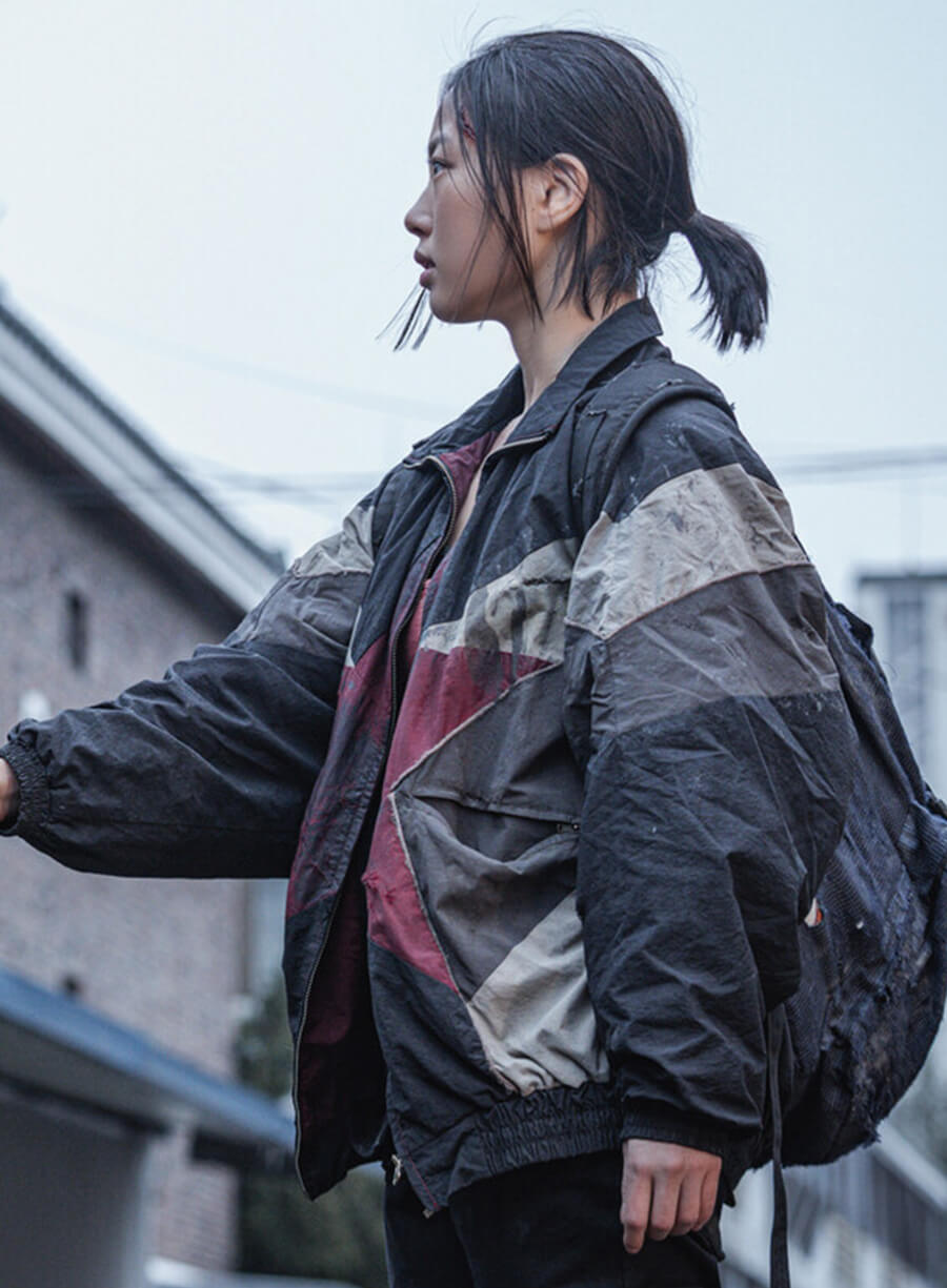 Harpoon Lee Eun-yu Inspired Multicolor Leather Jacket - Sweet Home S03 Style