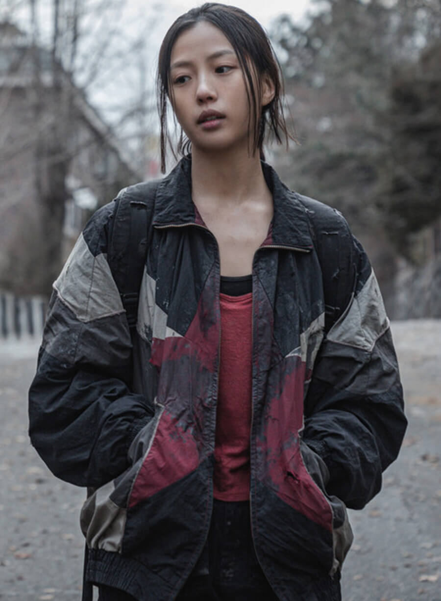 Harpoon Lee Eun-yu Inspired Multicolor Leather Jacket - Sweet Home S03 Style