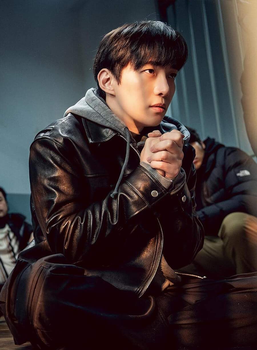 Harpoon Kang Sang -woong Inspired Black Leather Jacket - Cashero Style