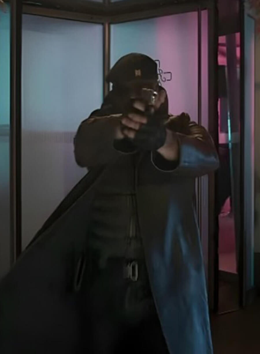 Harpoon Evan McCone (Chief Hunter) Inspired Brown Coat - The Running Man 2025 Style