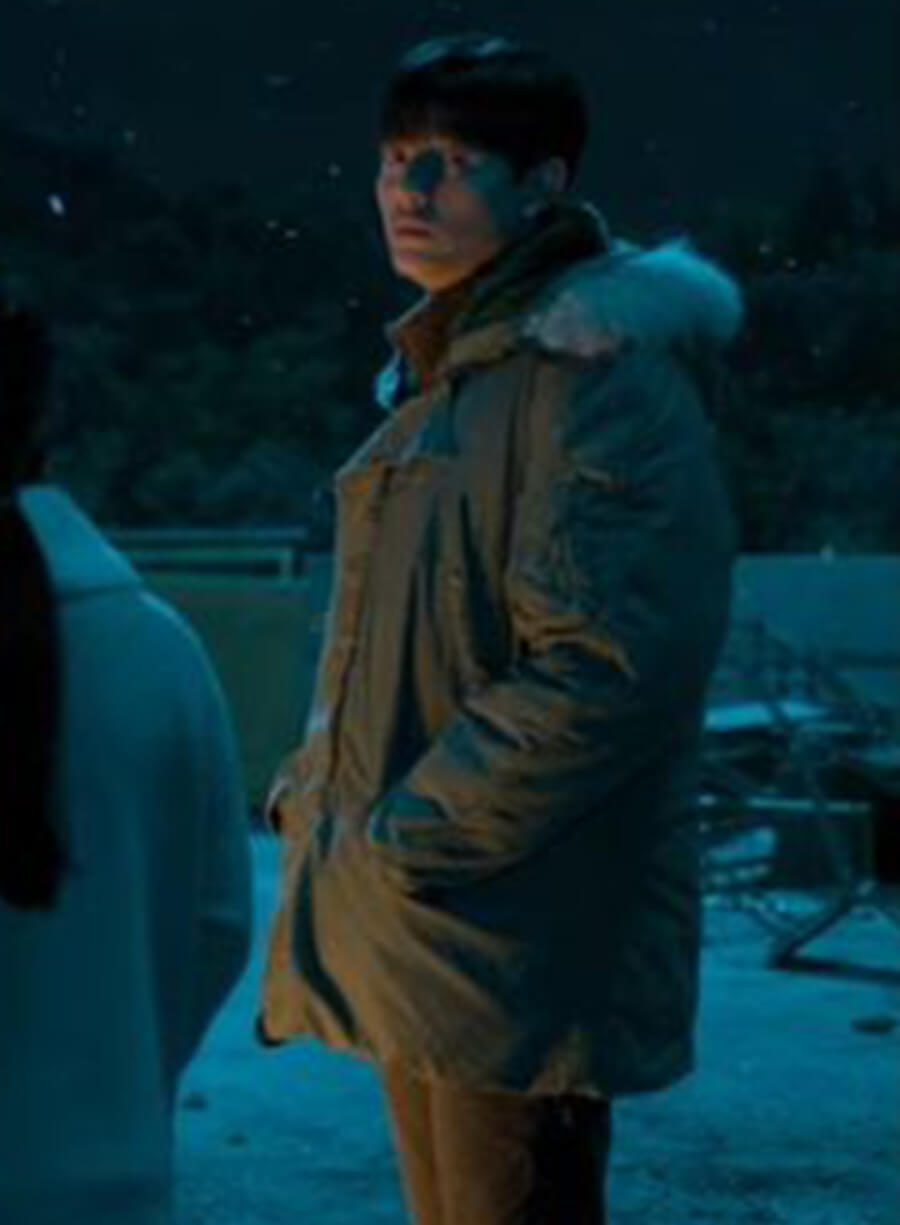 Harpoon Lee Su-hyeok Inspired Green Hooded Jacket - All of Us Are Dead Style