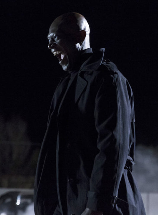 Harpoon Lemuel Bridger Inspired Black Wool Fabric Coat - Midnight Texas Style