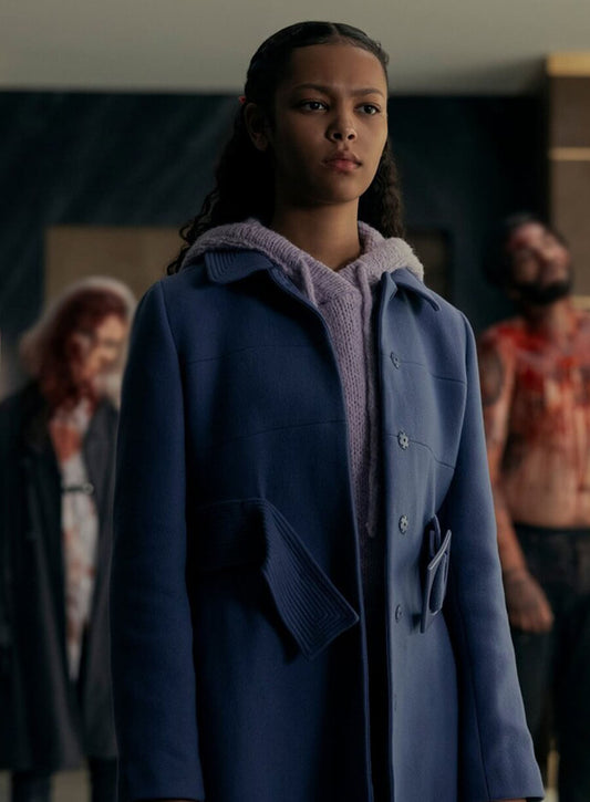 Harpoon Lenore Usher Inspired Blue Coat - The Fall of the House of Usher Style