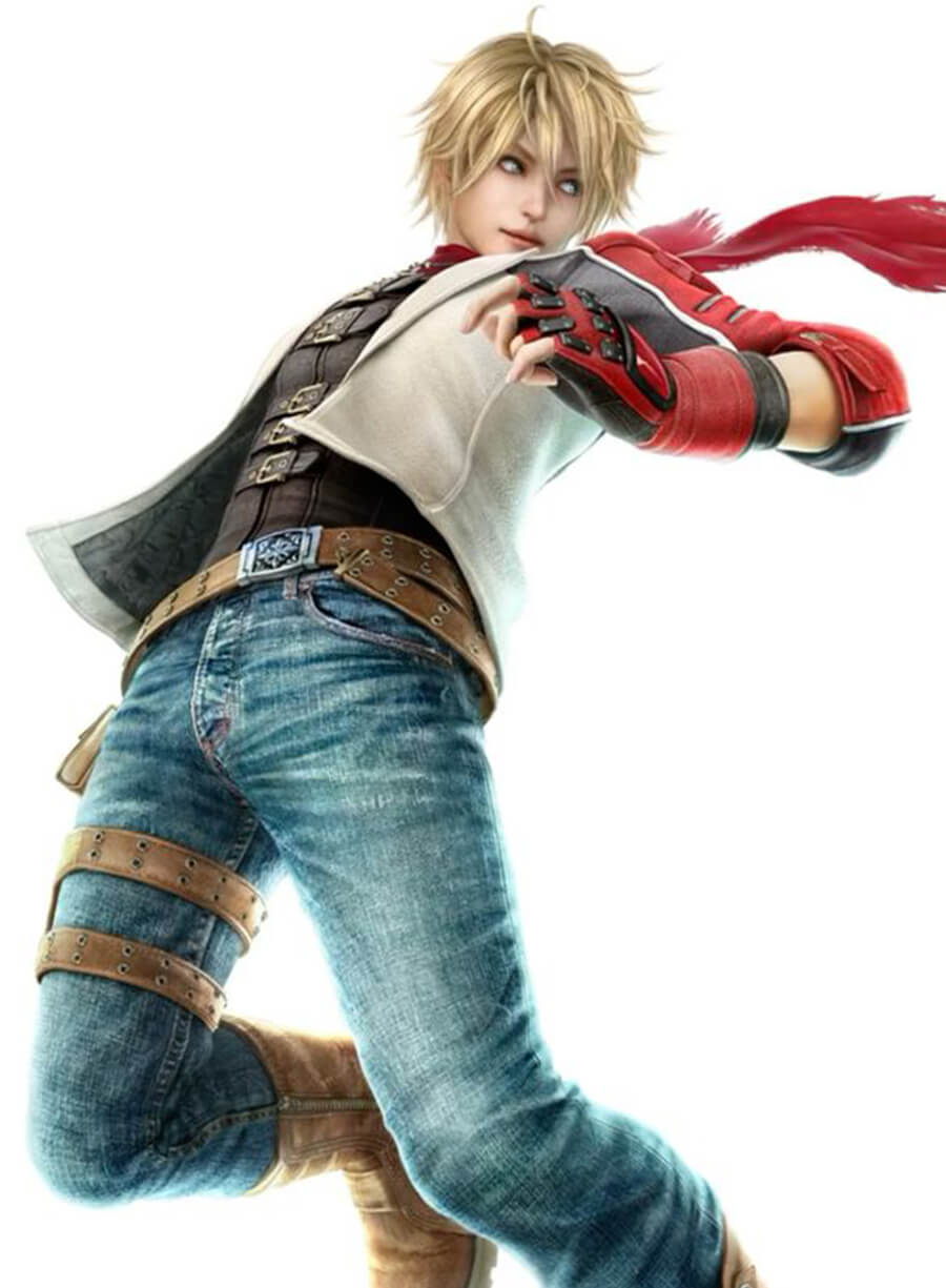 Harpoon Leo Kliesen Inspired Red & White Real Leather Leather Jacket - Tekken 6 Style