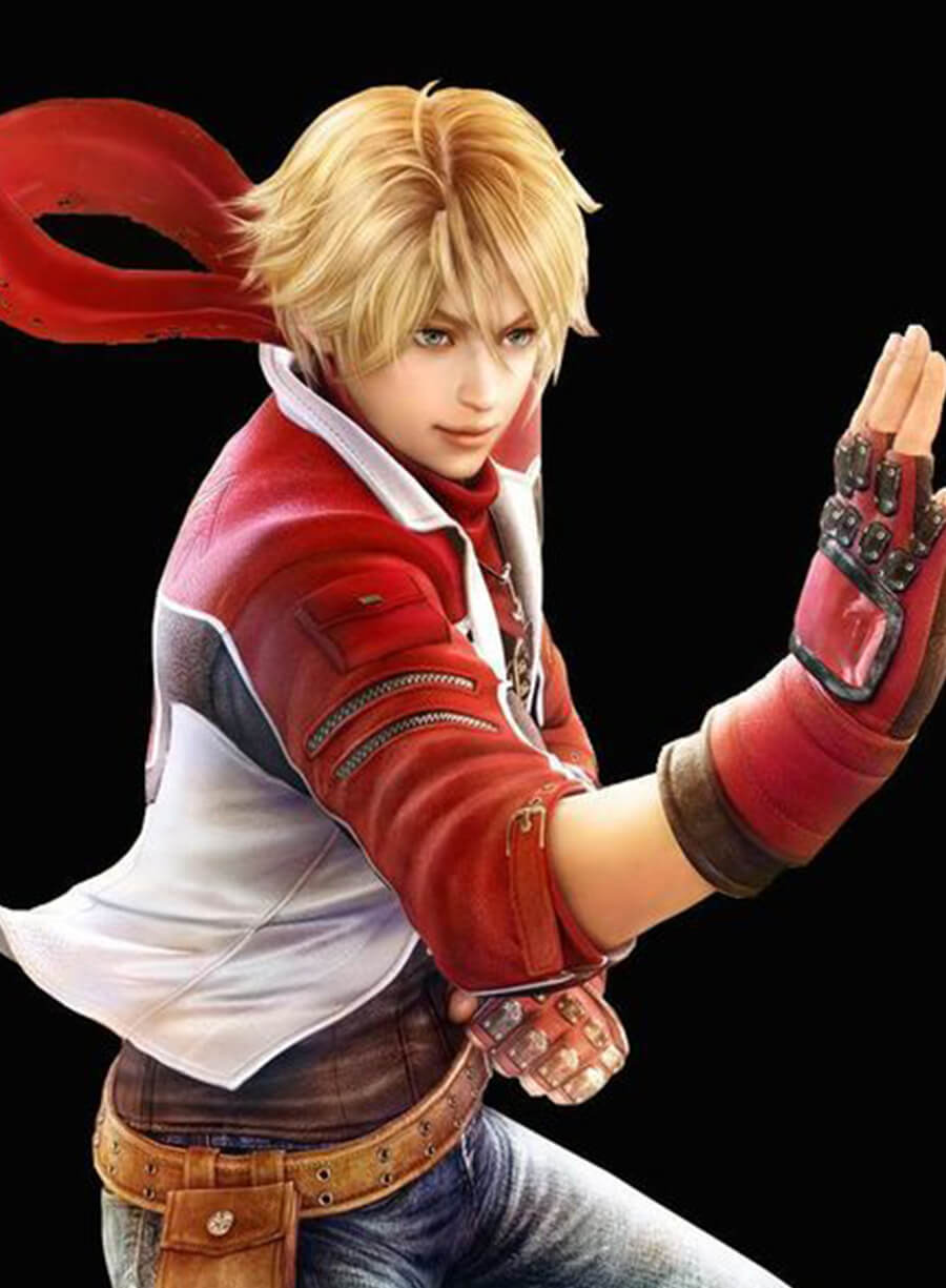 Harpoon Leo Kliesen Inspired Red & White Real Leather Leather Jacket - Tekken 6 Style
