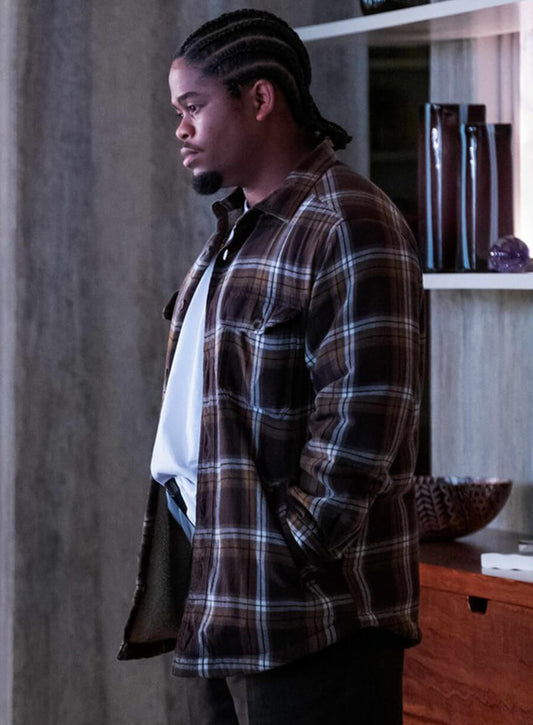 Harpoon Leon Simmons Inspired Multicolor Leather Jacket - Snowfall Style