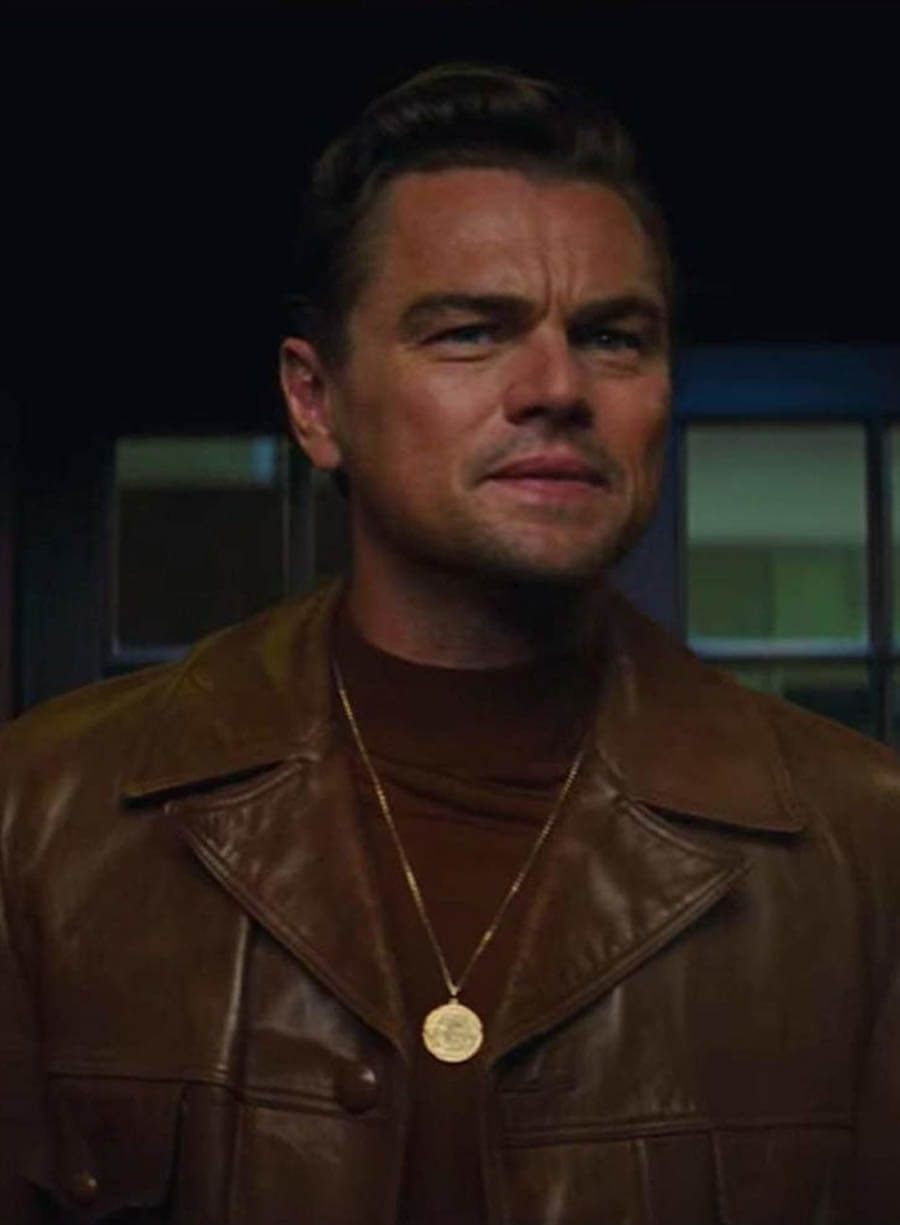 Harpoon Leonardo DiCaprio Inspired Brown Real Leather Leather Jacket - Once Upon a Time in Hollywood Style