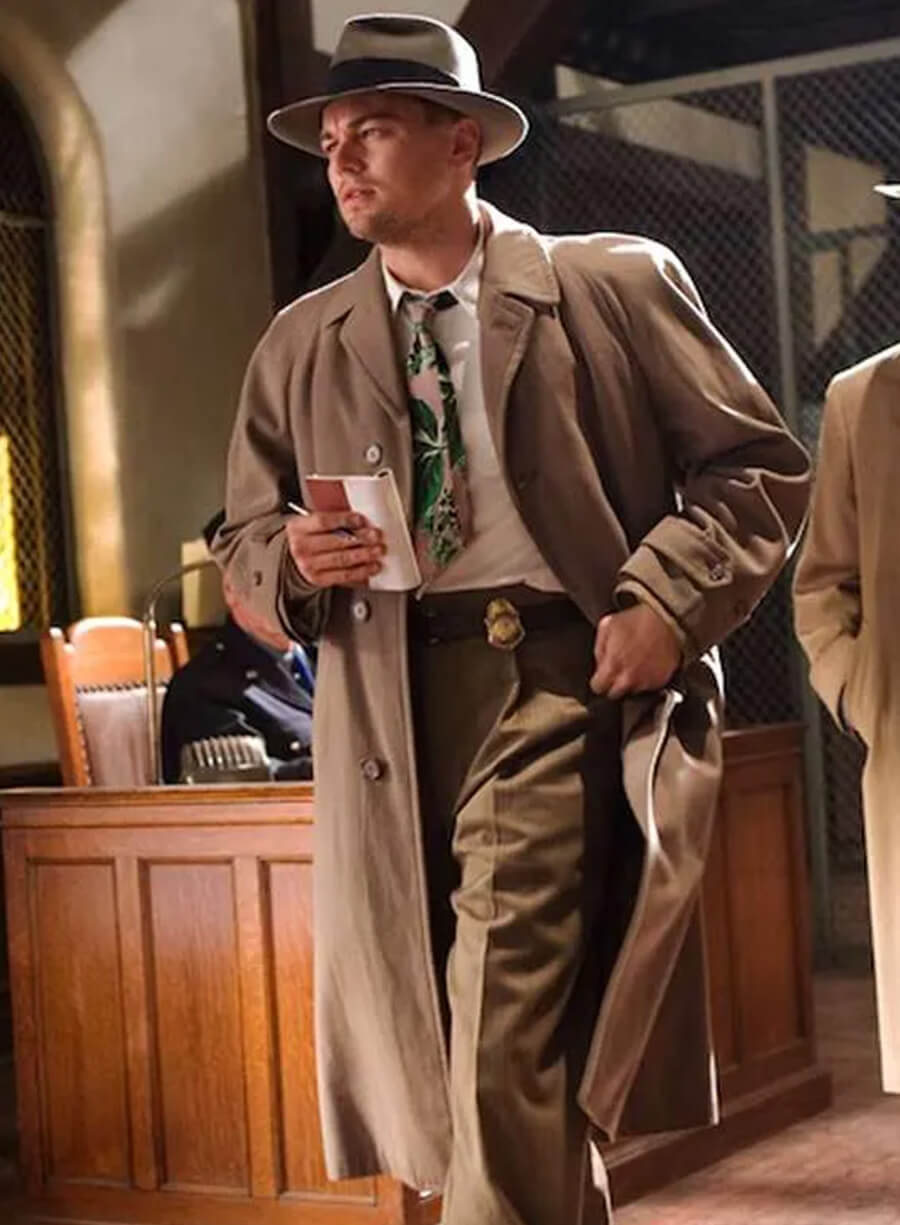 Harpoon Teddy Daniels Inspired Brown Coat - Shutter Island Style