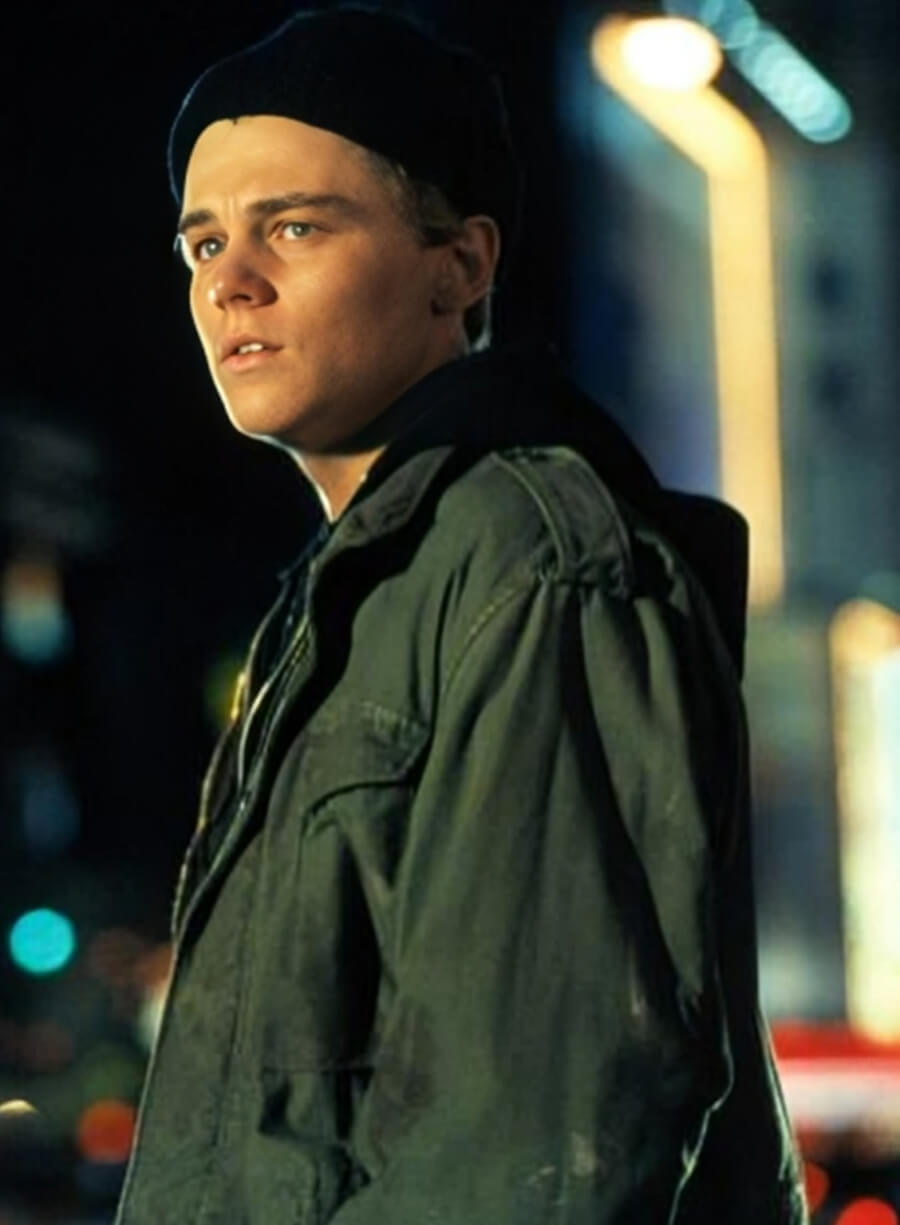 Harpoon Leonardo DiCaprio Inspired Green Cotton Fabric Cotton Jacket - The Basketball Diaries Style