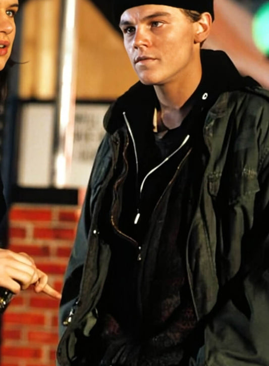 Harpoon Leonardo DiCaprio Inspired Green Cotton Fabric Cotton Jacket - The Basketball Diaries Style
