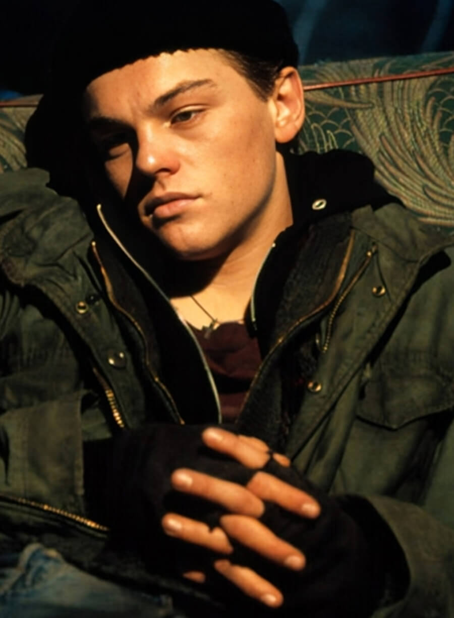 Harpoon Leonardo DiCaprio Inspired Green Cotton Fabric Cotton Jacket - The Basketball Diaries Style