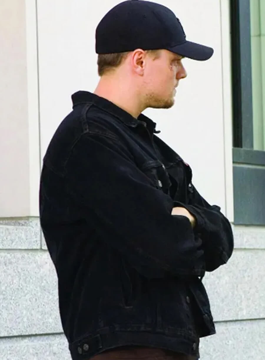 Harpoon Mark Meachum Inspired Black Leather Jacket - The Departed Style