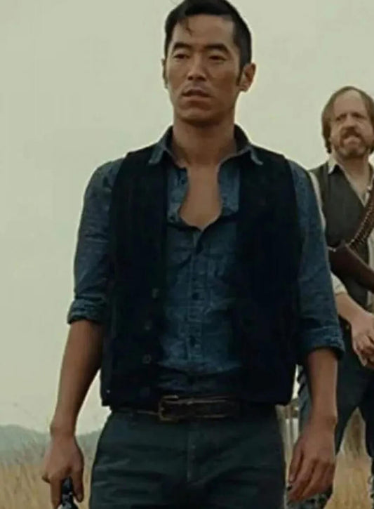 Harpoon Ashley Stubbs Inspired Black Leather Jacket - Westworld Tv Series Style