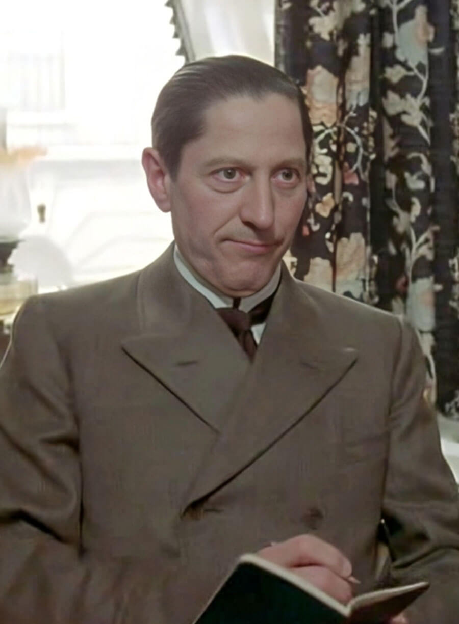 Harpoon Colin Jeavons Inspired Brown Wool Coat - The Adventures of Sherlock Holmes Style