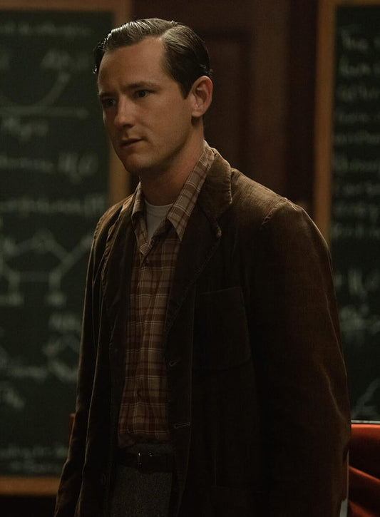 Harpoon Calvin Evans Inspired Brown Wool Fabric Wool Jacket - Lessons in Chemistry Style
