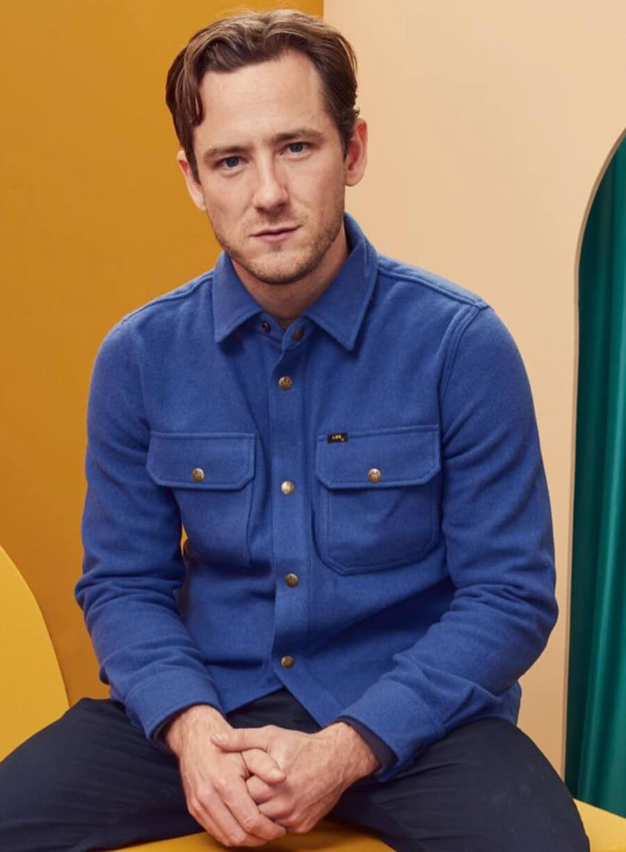 Harpoon Owen Taylor Inspired Blue Wool Fabric Wool Jacket - The Starling Girl Style