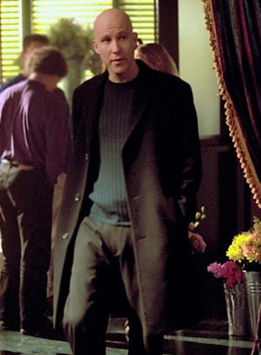 Harpoon Lex Luthor Inspired Black Wool Fabric Coat - Smallville Style