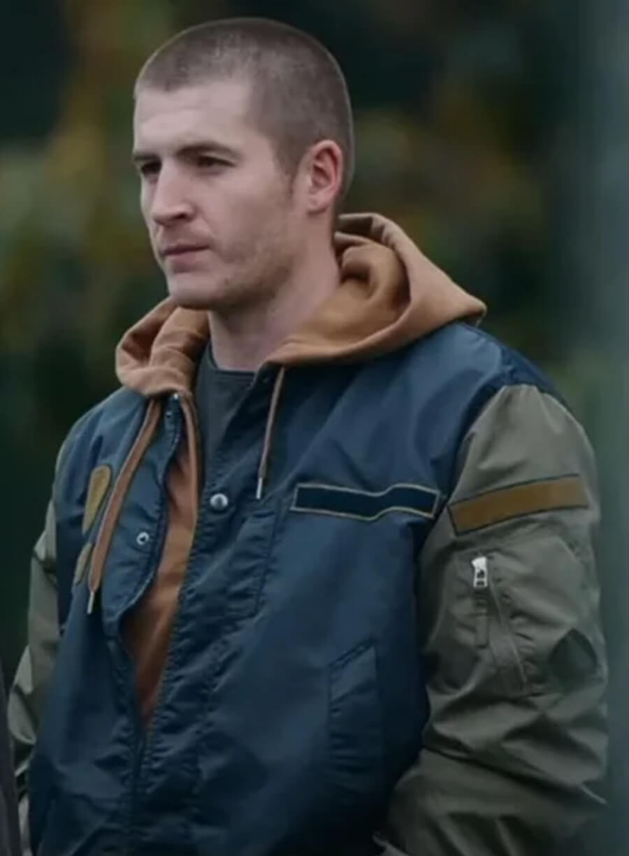 Harpoon Liam Barlow Inspired Blue & Green Hooded Jacket - Code Of Silence Style