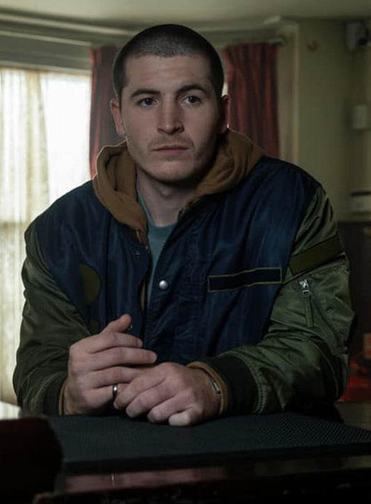 Harpoon Liam Barlow Inspired Blue & Green Hooded Jacket - Code Of Silence Style