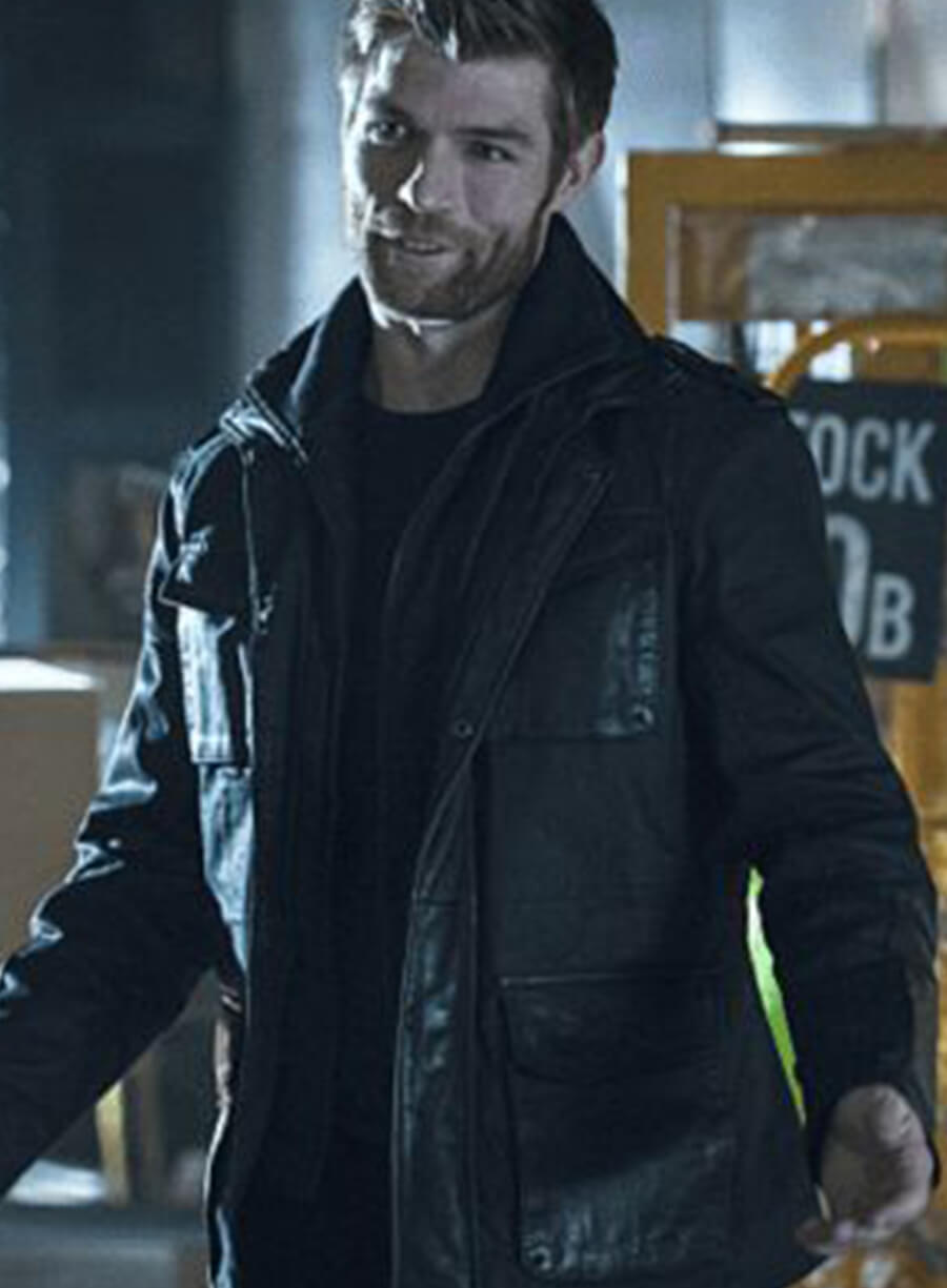 Harpoon Mark Mardon Inspired Black Leather Jacket - The Flash Style