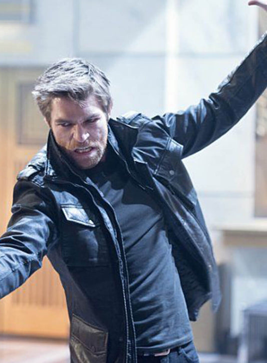 Harpoon Mark Mardon Inspired Black Leather Jacket - The Flash Style