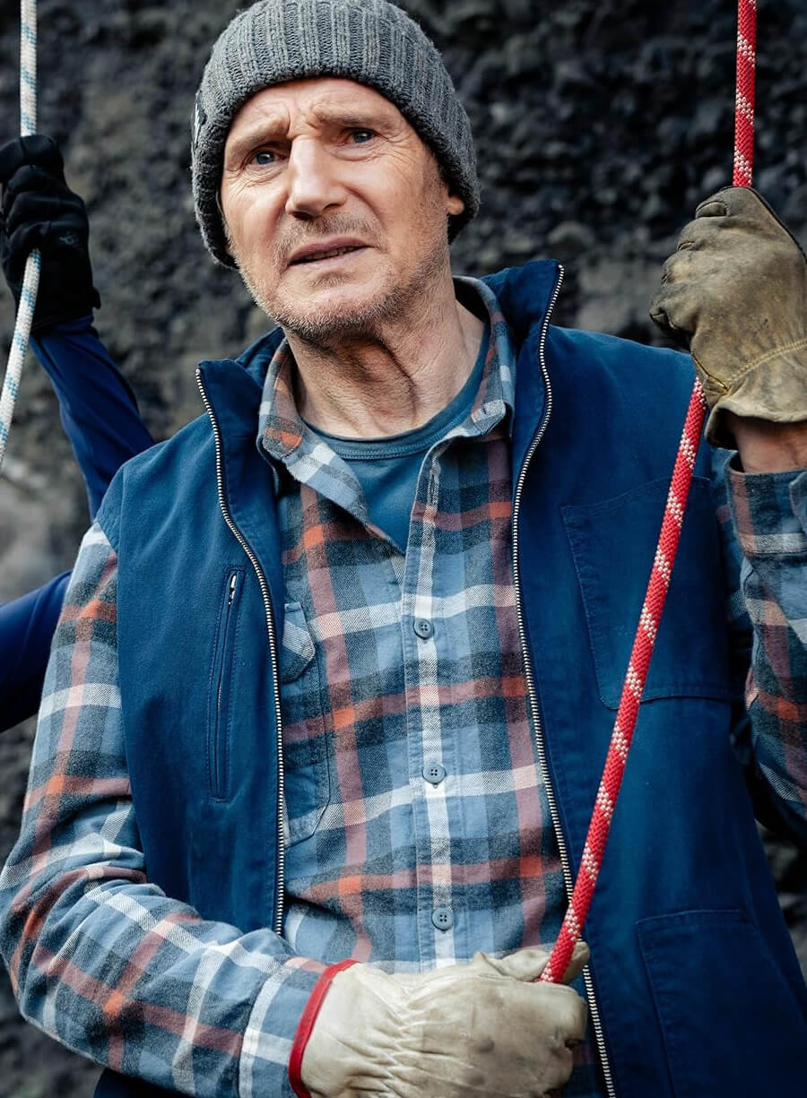 Harpoon Mike McCann Inspired Blue Leather Jacket - Ice Road Vengeance 2025 Style