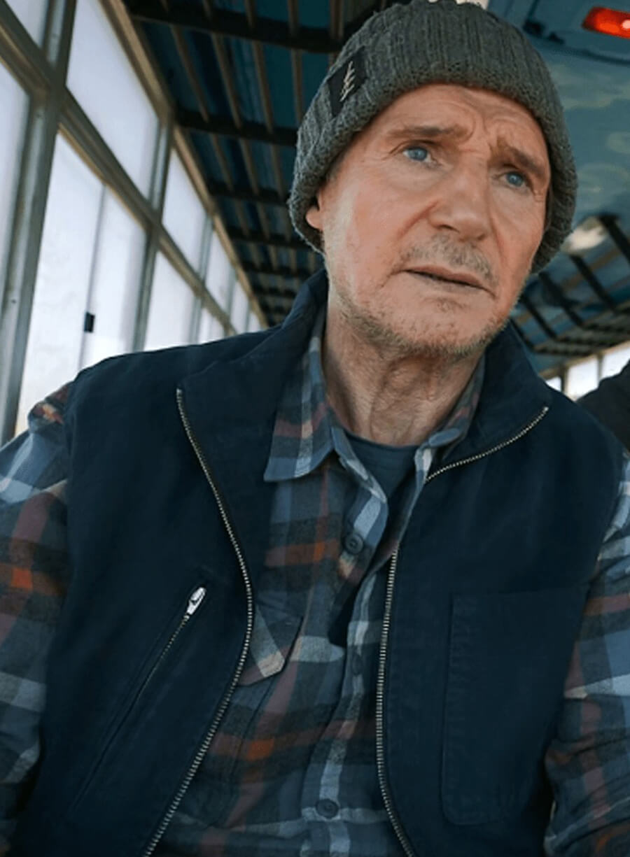 Harpoon Mike McCann Inspired Blue Leather Jacket - Ice Road Vengeance 2025 Style