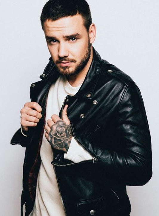 Harpoon Liam Payne Inspired Black Biker Jacket