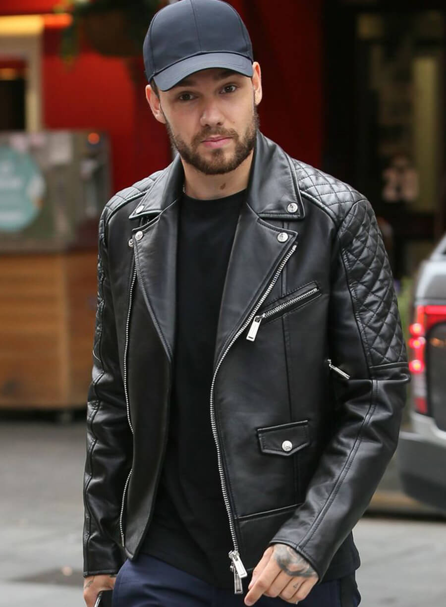 Harpoon Liam Payne Inspired Black Biker Jacket