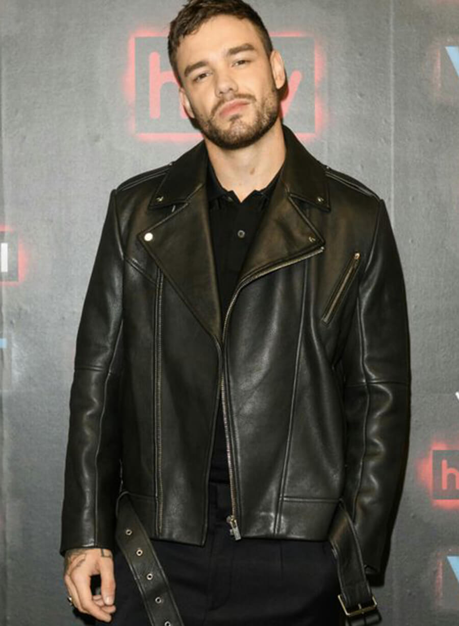 Harpoon Liam Payne Inspired Black Leather Jacket